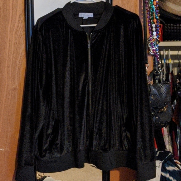 Velvet Bomber Jacket - Picture 1 of 2